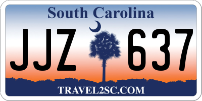 SC license plate JJZ637