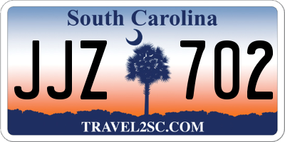 SC license plate JJZ702