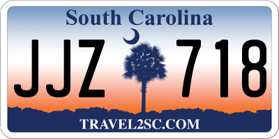 SC license plate JJZ718