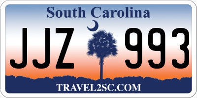 SC license plate JJZ993