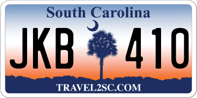 SC license plate JKB410