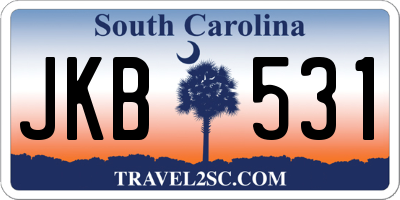 SC license plate JKB531