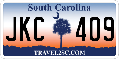 SC license plate JKC409