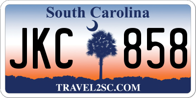 SC license plate JKC858