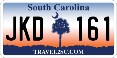 SC license plate JKD161