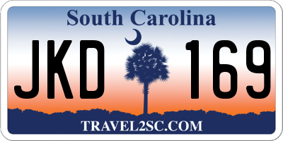 SC license plate JKD169