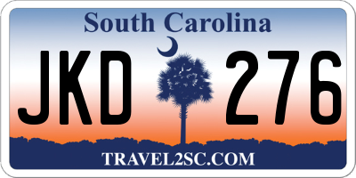 SC license plate JKD276