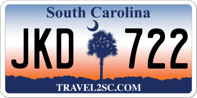 SC license plate JKD722