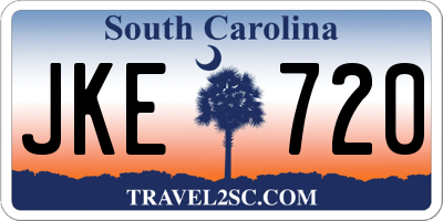 SC license plate JKE720