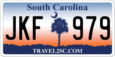 SC license plate JKF979
