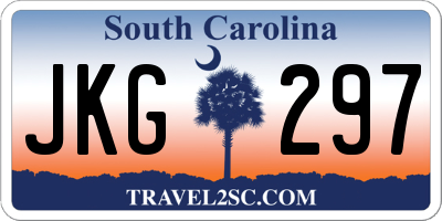 SC license plate JKG297