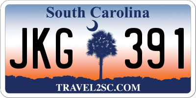 SC license plate JKG391