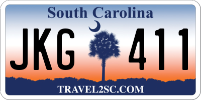SC license plate JKG411