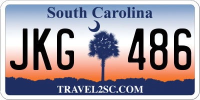 SC license plate JKG486