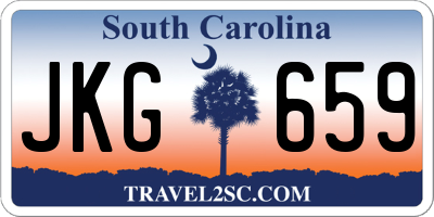 SC license plate JKG659