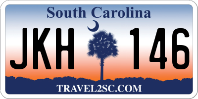SC license plate JKH146
