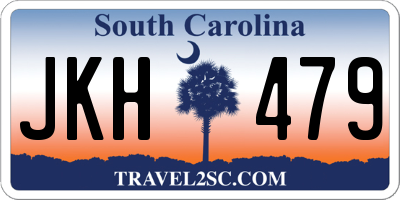 SC license plate JKH479