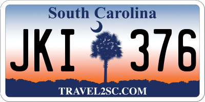 SC license plate JKI376