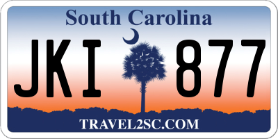 SC license plate JKI877