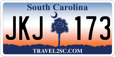 SC license plate JKJ173