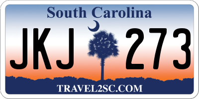 SC license plate JKJ273
