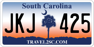 SC license plate JKJ425