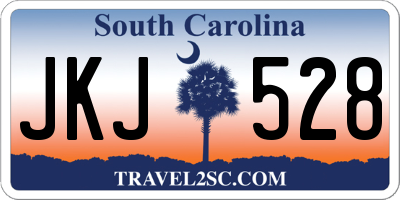 SC license plate JKJ528