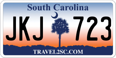SC license plate JKJ723