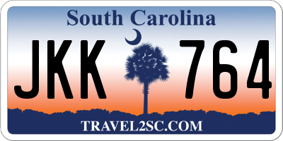 SC license plate JKK764