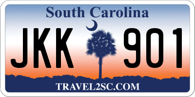 SC license plate JKK901