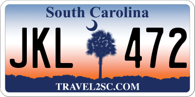 SC license plate JKL472