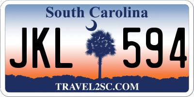 SC license plate JKL594