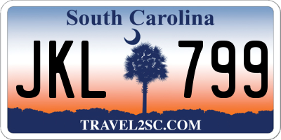 SC license plate JKL799