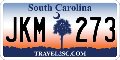 SC license plate JKM273