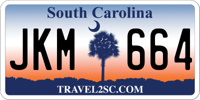 SC license plate JKM664