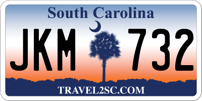 SC license plate JKM732