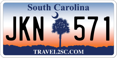 SC license plate JKN571