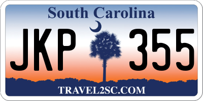 SC license plate JKP355