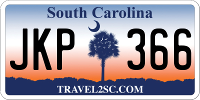 SC license plate JKP366