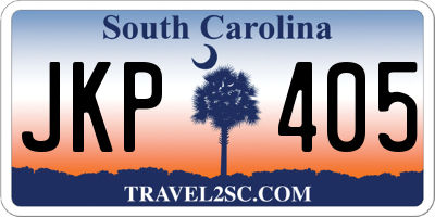 SC license plate JKP405