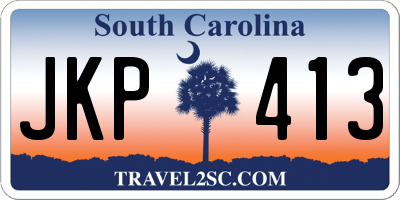 SC license plate JKP413