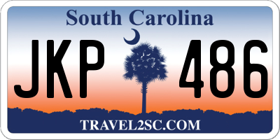 SC license plate JKP486