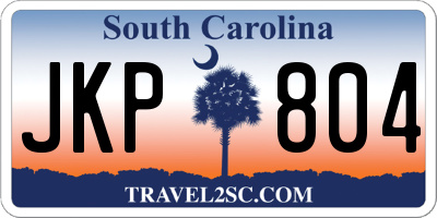 SC license plate JKP804