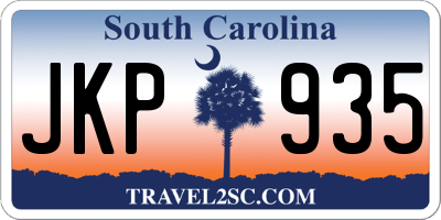 SC license plate JKP935