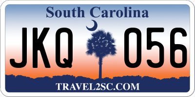 SC license plate JKQ056