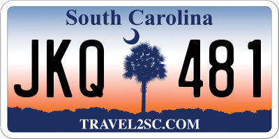 SC license plate JKQ481
