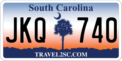 SC license plate JKQ740