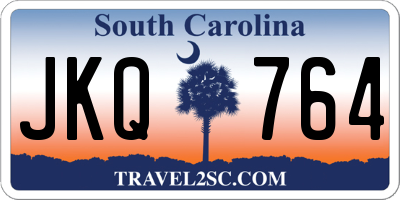 SC license plate JKQ764
