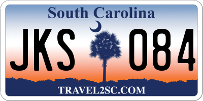 SC license plate JKS084