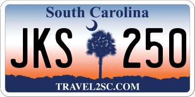 SC license plate JKS250